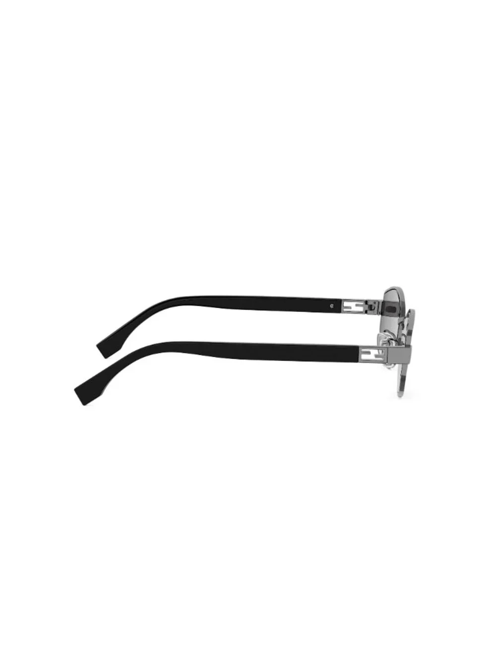 New FENDI Women's Sunglasses Metal Frame BAGUETTE FE40216U 14A 56 Silver